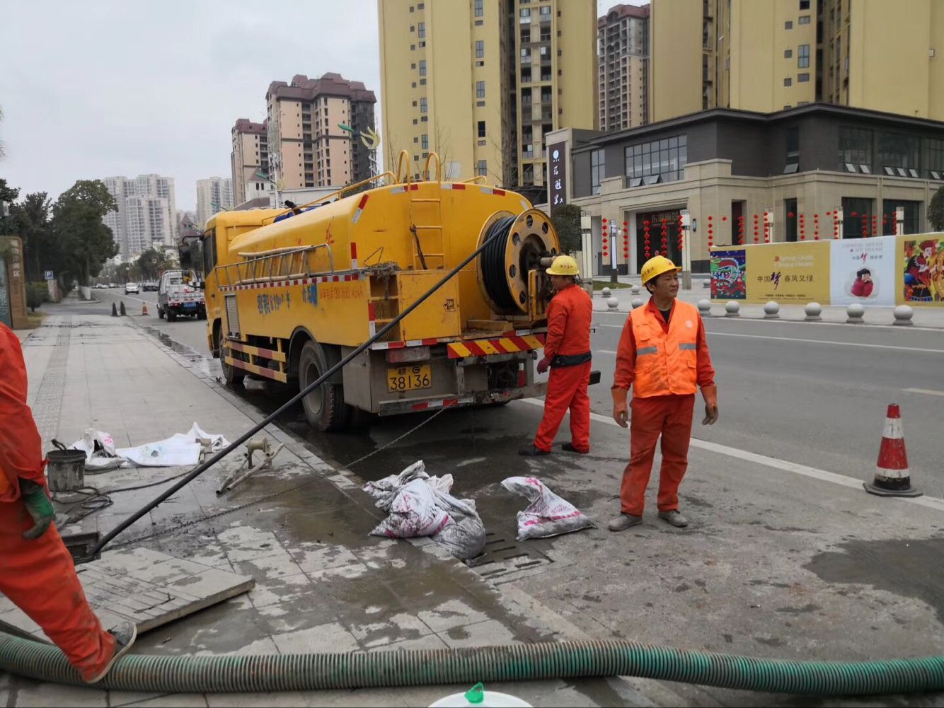 毛道乡排污管道清淤-管道清洗